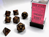 CHESSEX - Dados Poliédricos Scarab Blue-Blood/Gold - Gamesmart